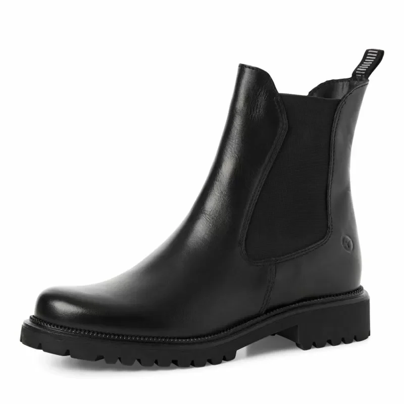 Дамски Равни Боти TAMARIS – 1-25427-41-001 BLACK — снимка 3