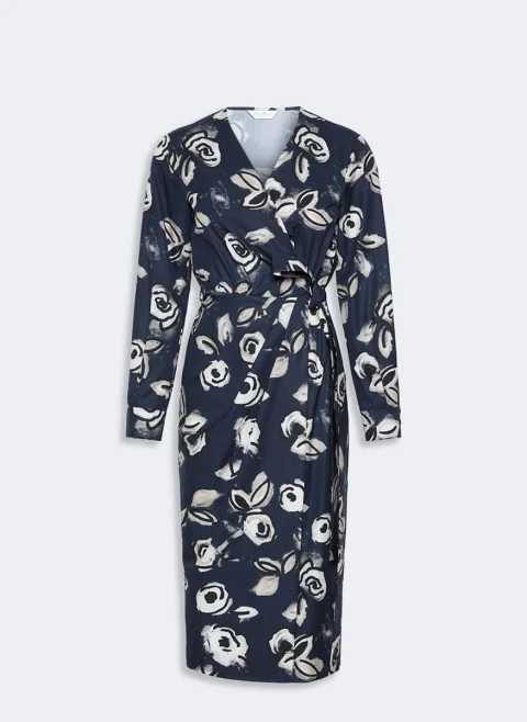 Рокля с принт Max Mara Mxmdiadema — снимка 3