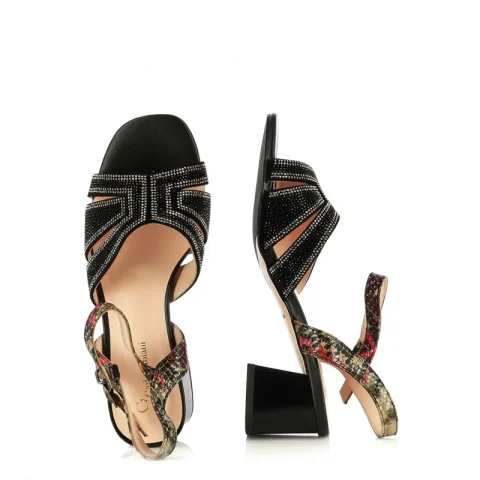Дамски Сандали На Ток CARLO FABIANI – 5KL656 BLACK — снимка 5
