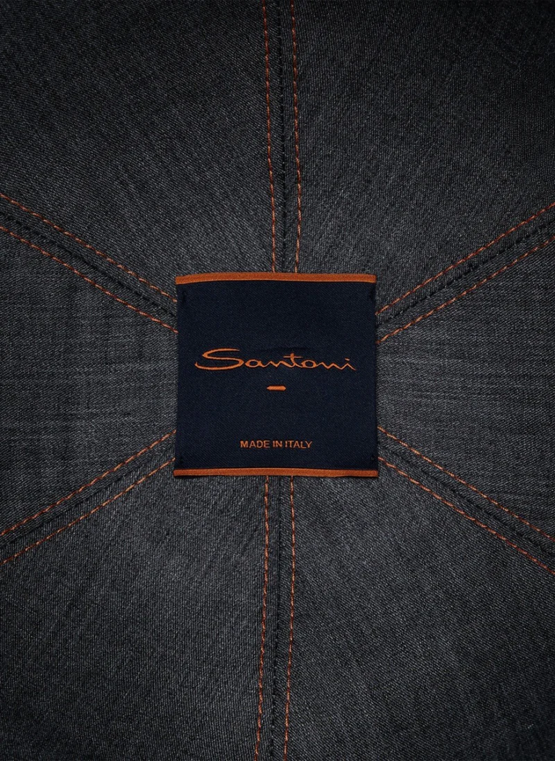 Бейзболна шапка от кашмир Santoni — снимка 5