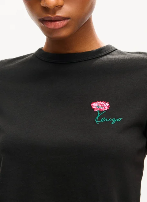 Тишърт с бродерия 'Tulip' Kenzo — снимка 4