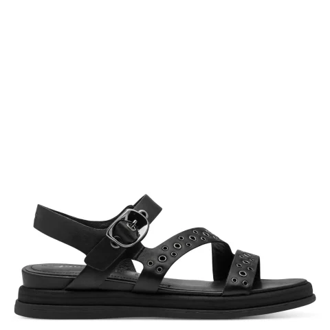 Дамски Равни Сандали TAMARIS – 1-28217-46-003 BLACK LEATHER