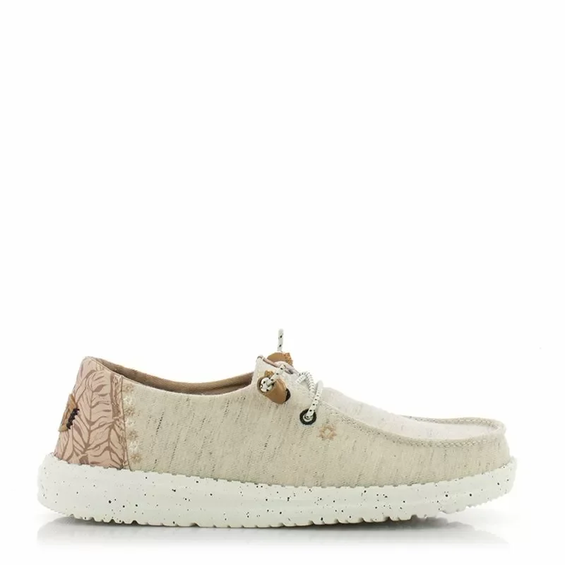 Дамски Ежедневни HEY DUDE – 40753-100 WENDY HEATHERED WHITE