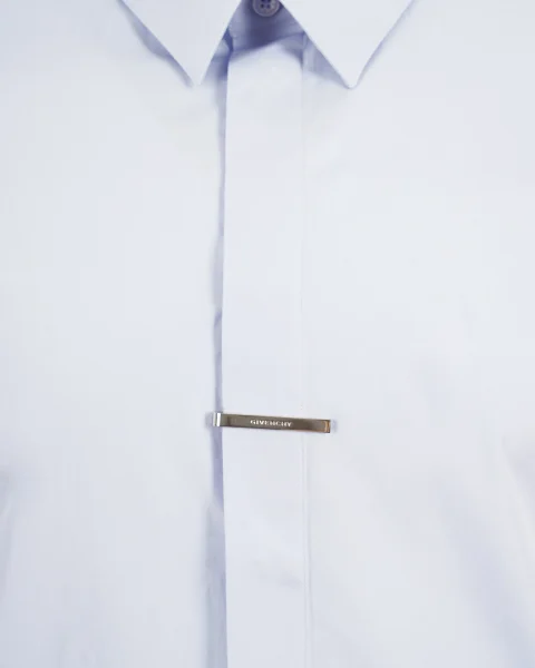 Poplin Shirt in Baby Blue — снимка 3