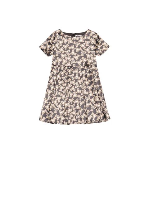 Рокля с цялостен принт Moschino Kids