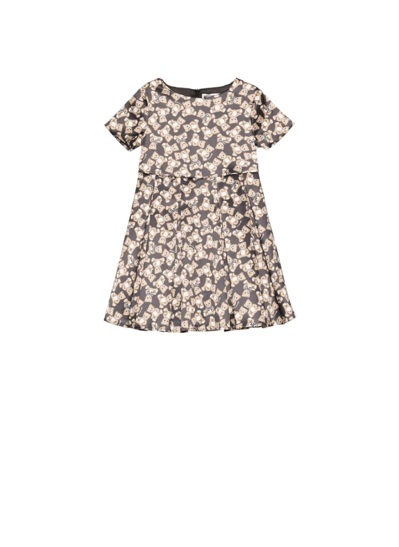 Рокля с цялостен принт Moschino Kids