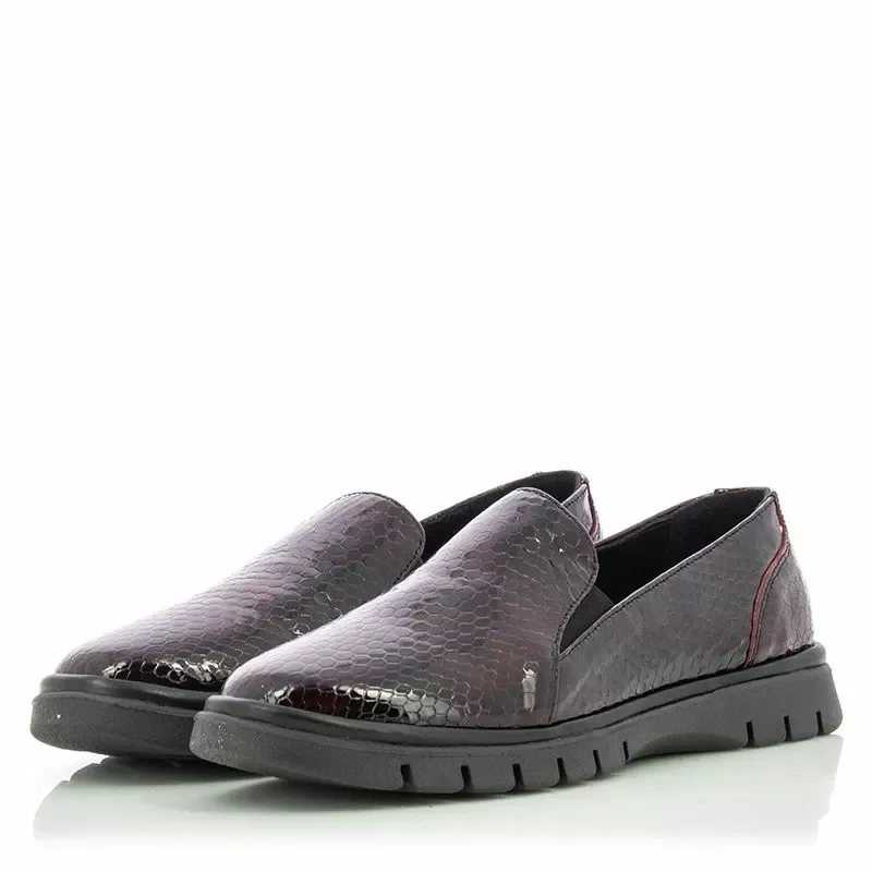 Дамски Ежедневни VERONELLA – 19176 FLEXX BORDO SNAKE — снимка 2