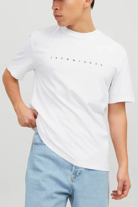 T-Shirt Jjestar Jj 12234746 C-N100 white — снимка 2