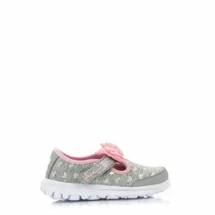 Детски сникърс момичета SKECHERS – 81162-grey/pink201