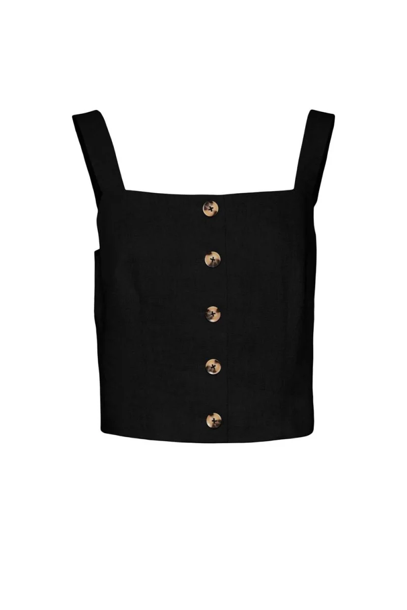 Top Vmryle S/L Top Wvn Lcs 10285023 C-N10 black