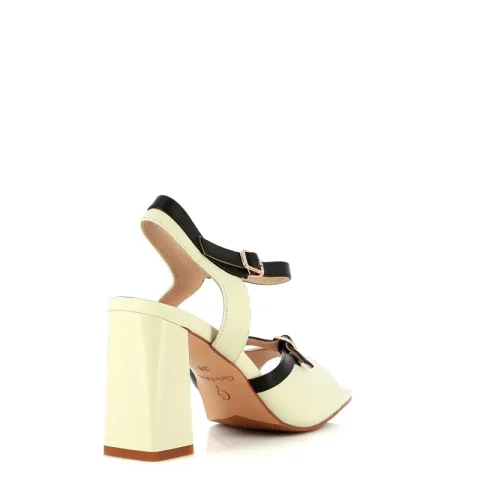 Дамски Сандали На Ток CARLO FABIANI – 5KL736 OFF WHITE — снимка 2
