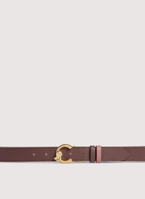 Двулицев колан с лого катарама Coccinelle C-Me — снимка 2