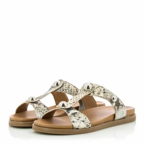 Дамски Равни Чехли MODA IN PELLE – 25091ONEY SNAKE 1050 49 — снимка 3
