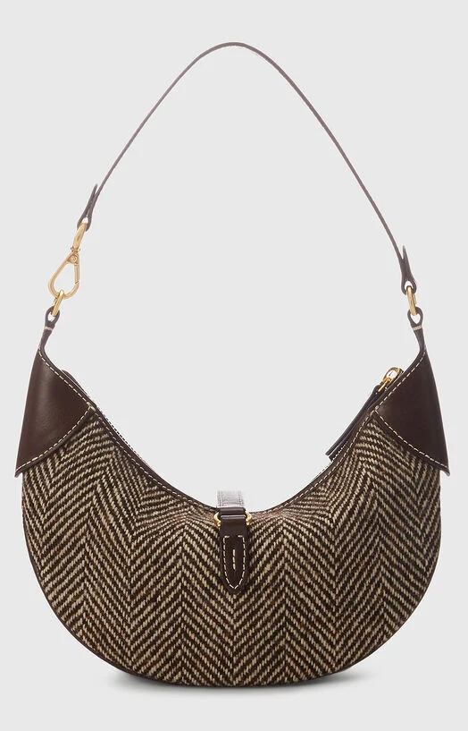 Чанта от вълна и кожа — снимка 3