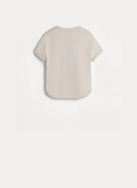 Тишърт с принт Brunello Cucinelli Kids 4-6 — снимка 2