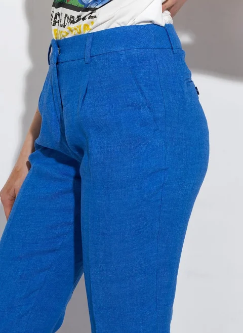 Ленен панталон Weekend Max Mara Nobile — снимка 5