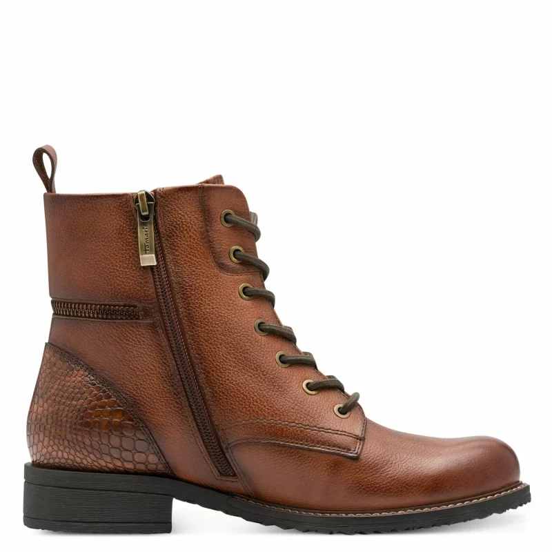 Дамски Равни Боти TAMARIS – 1-25273-45-305 COGNAC — снимка 2
