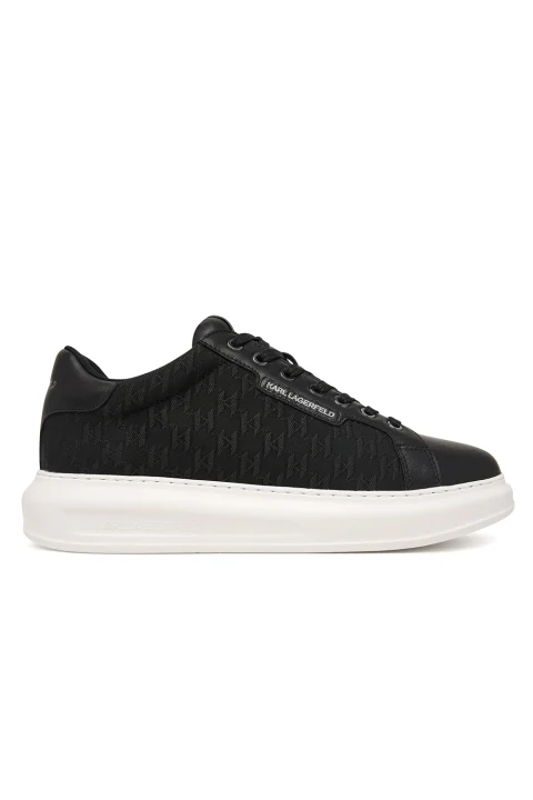 Sneakers Kapri Mens Woven Monogram Lo Lace KL52519J 800-black jacq textile