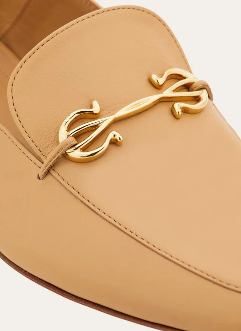 Мокасини с орнамент 'Gancini' Ferragamo — снимка 5