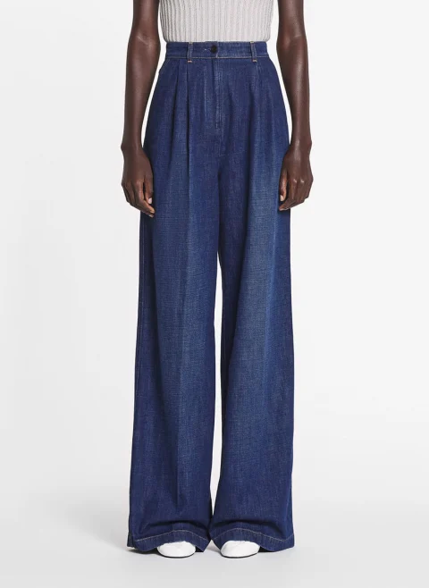 Деним с висока талия Lanvin — снимка 2