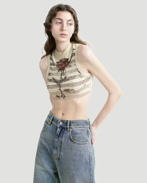 The Tattoo Mariniere Crop Top — снимка 2