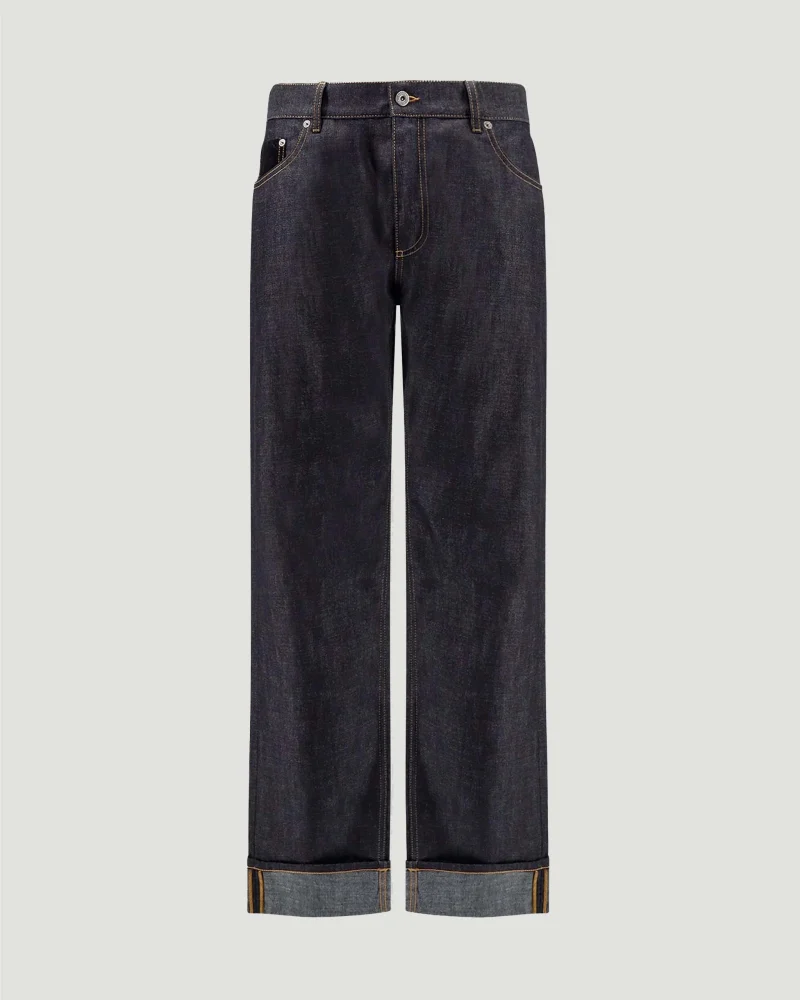 Rinsed Indigo Wide Leg Jeans