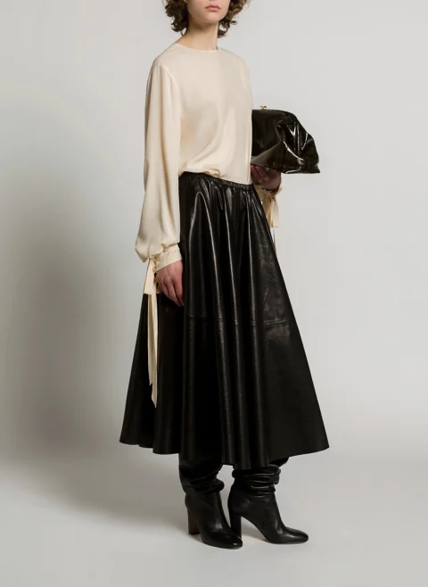 Блуза с коприна 'Dramatic effect' Alberta Ferretti — снимка 2