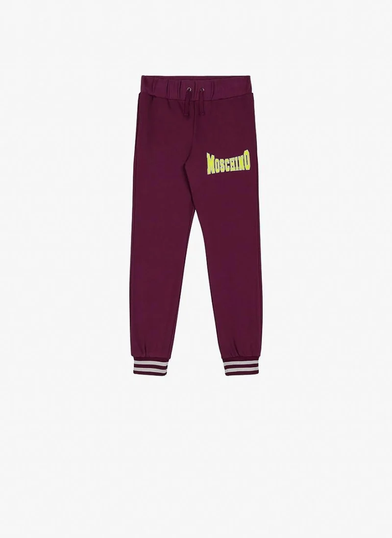 Спортен панталон с раиран мотив Moschino Kids