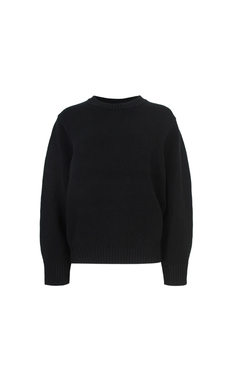 Crewneck Sweater in Black