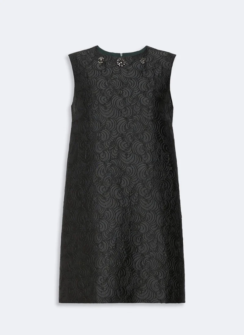 Мини рокля от жакард с 'jewel' детайли 'S Max Mara Stmvicolo
