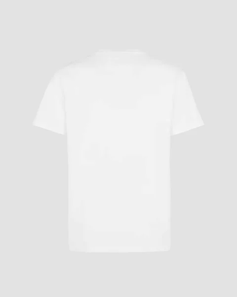 Cotton T-Shirt in White — снимка 3