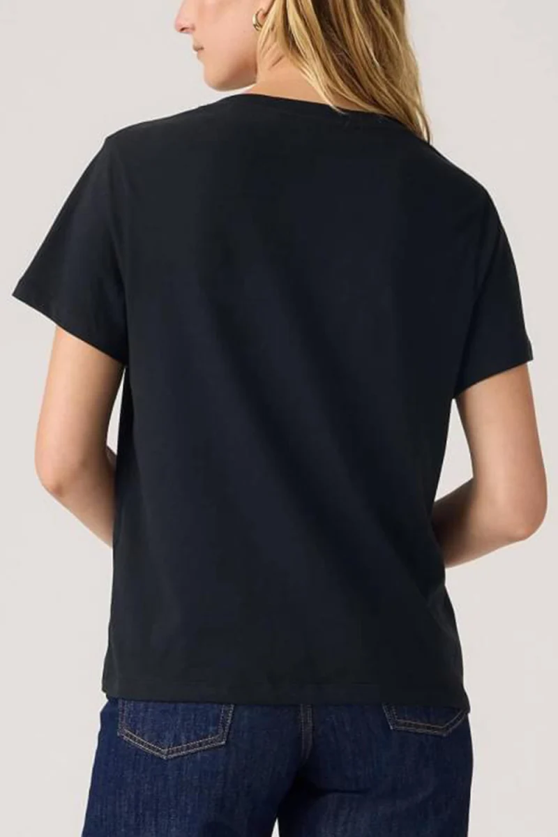 T-Shirt Favorite V-Neck 005J60012 anthracite night — снимка 2