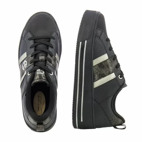 Дамски Сникърс ENRICO COVERI – ECW224237/02 -BLACK — снимка 5