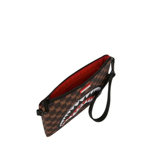 Чанта през рамо SHARKS IN PARIS WTF BUBBLE BROWN CHECK CROSSOVER SPRAYGROUND — снимка 8