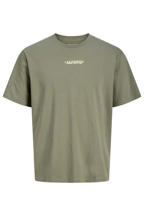 T-Shirt Jjcity Photoprint Ss Crew Neck 12288353 17-0613 TCX vetiver