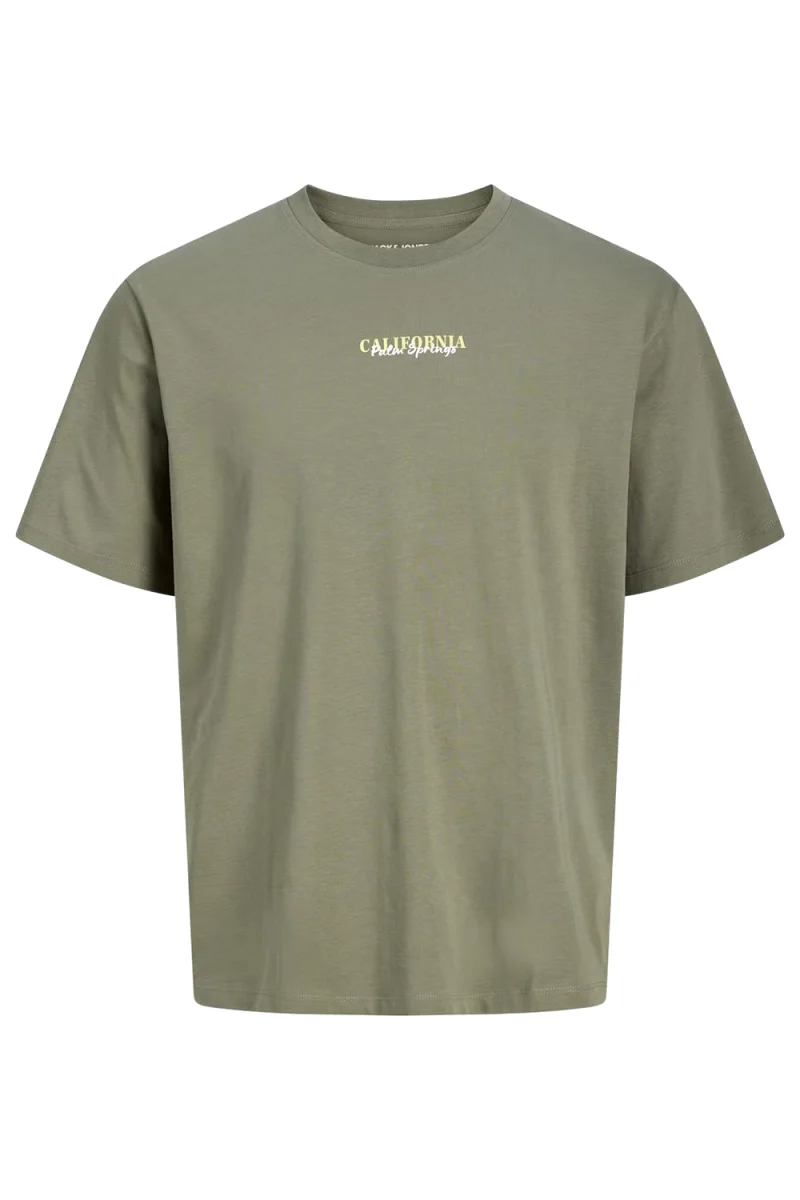 T-Shirt Jjcity Photoprint Ss Crew Neck 12288353 17-0613 TCX vetiver