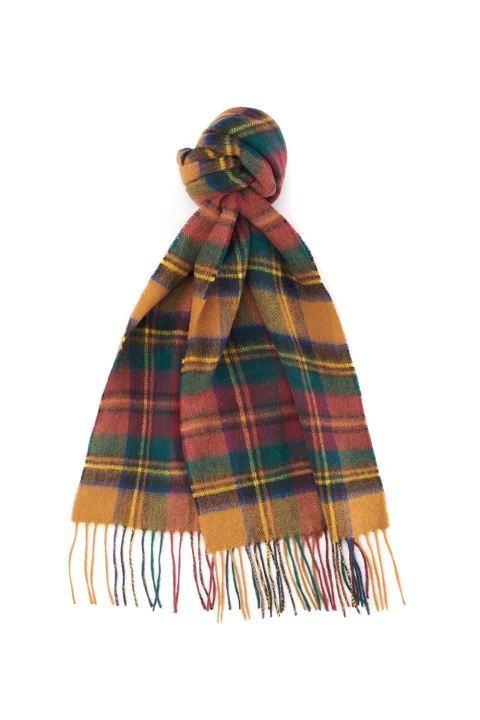 Шал New Check Tartan USC0137 ye91 harvest gold — снимка 2