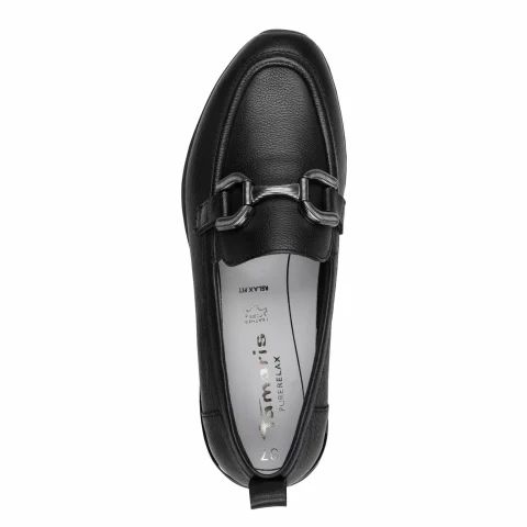 Дамски Лоуфър TAMARIS – 1-24711-42-003 BLACK LEATHER — снимка 5