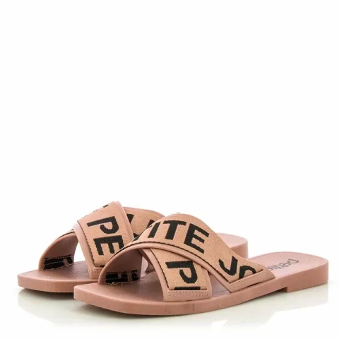 Дамски Равни Чехли PETITE JOLIE – PJ6437 ROSE/BLACK — снимка 3