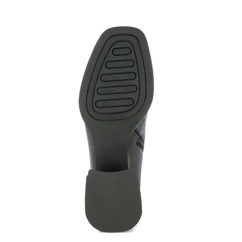 Дамски Боти На Ток CARLO FABIANI – 26366006 BLACK LEATHER — снимка 4
