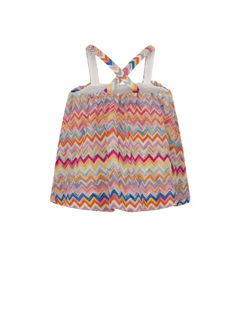 Топ с принт 'Zig-Zag' Missoni Kids — снимка 3
