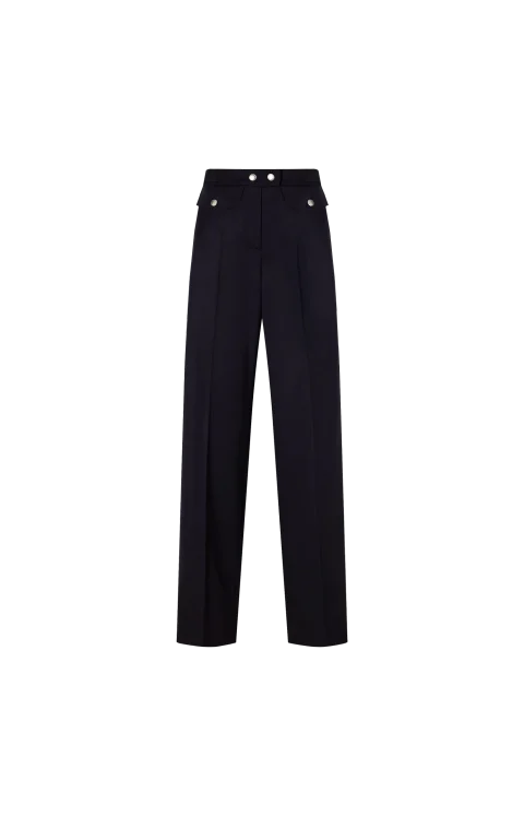 Navy Wool Pants
