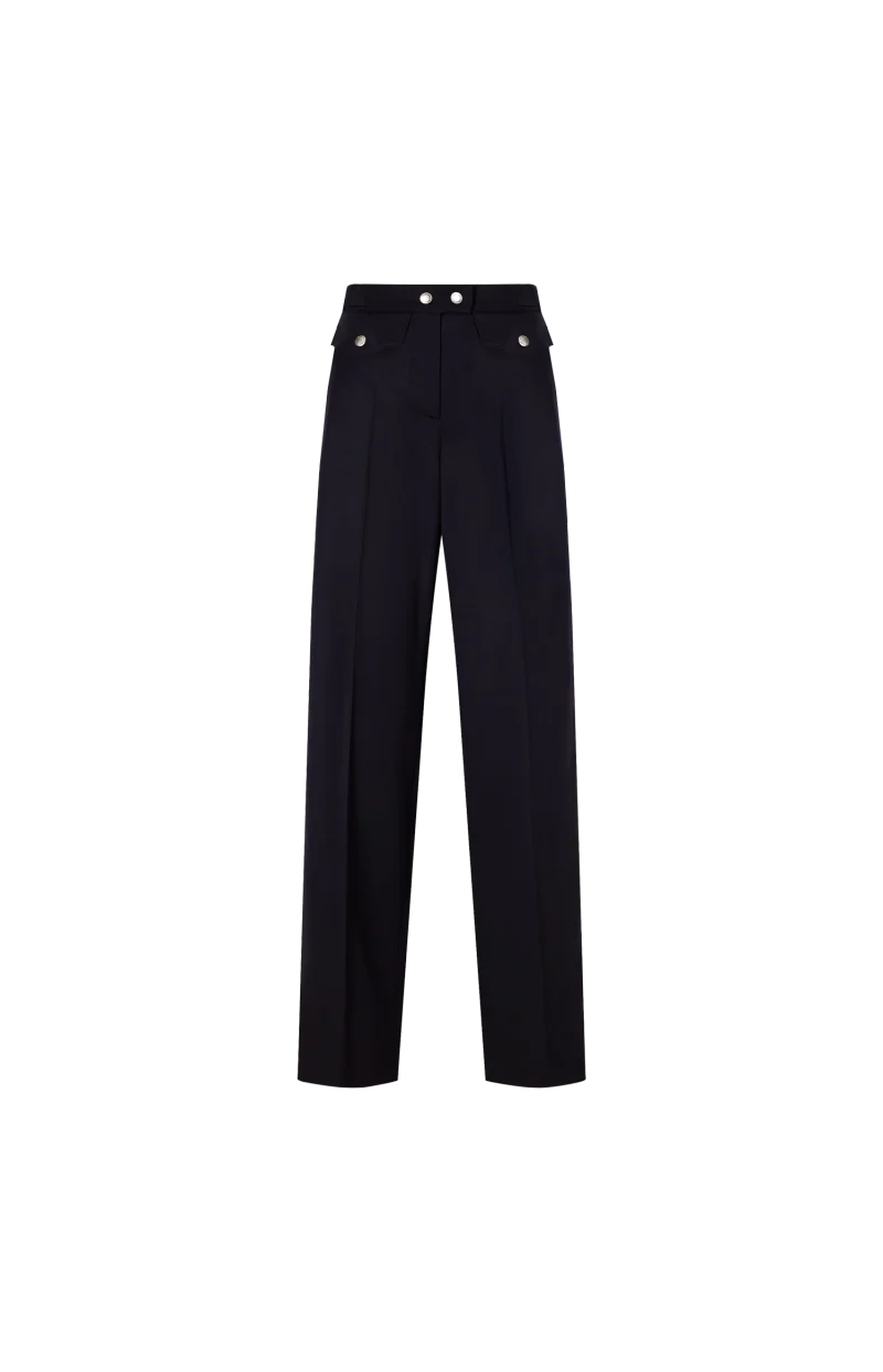 Navy Wool Pants