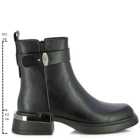 Дамски Равни Боти CARLO FABIANI – 6884572 BLACK LEATHER — снимка 6