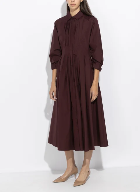 Рокля-риза с плисиран мотив 'S Max Mara Smmadagio — снимка 5