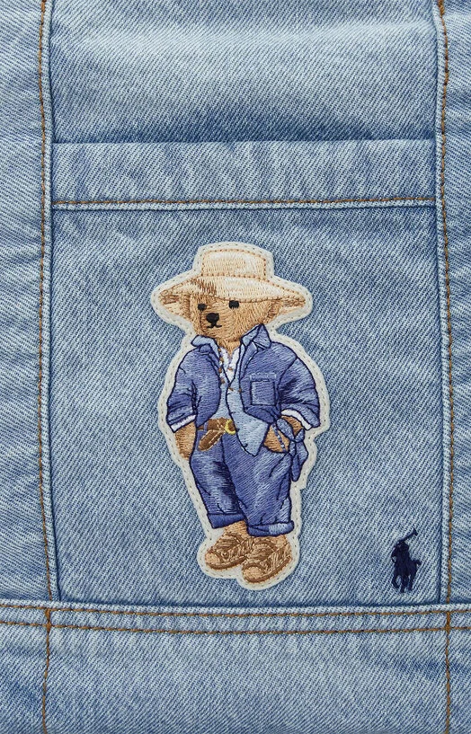 Дънкова чанта с Polo Bear бродерия — снимка 5