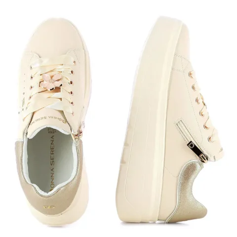 Дамски Сникърс DONNA SERENA – 675973DM KATE LT BEIGE — снимка 5