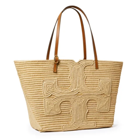 Дамска чанта рафия Ella TORY BURCH — снимка 7