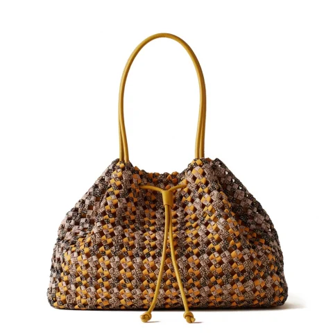 Дамска жълта чанта La Nido Shopping Bag BORBONESE
