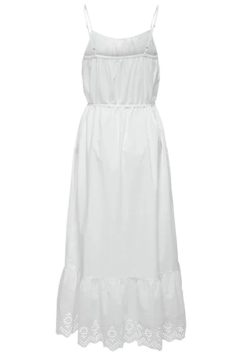 Рокля Onllou Life Emb Strap Ankel Ptm 15313166 11-0601 TCX bright white — снимка 2